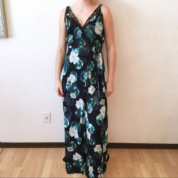 Adelyn Rae Dresses & Skirts - Adelyn Rae Floral black blue fall romantic witchy practical magic Gypsy Dress